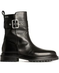 Karl Lagerfeld - Stiefeletten mit Logo - Lyst