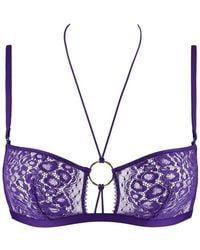 Aubade - Illusion Fauve Lace Bra - Lyst