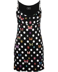 Versace - X Dua Lipa Polka Dot Butterfly And Ladybird Short Dress - Lyst