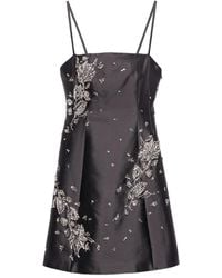 Prada - Crystal-Embellished Mini Dress - Lyst