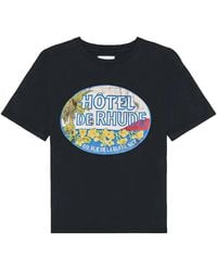Rhude - T-Shirt Met Logoprint - Lyst