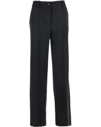 P.A.R.O.S.H. - Gabardine Pocket Trousers - Lyst