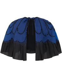 Alberta Ferretti - Sequin-Embellished Cape - Lyst
