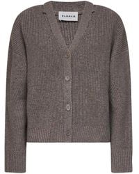P.A.R.O.S.H. - Cardigan En Maille Épaisse À Col V - Lyst