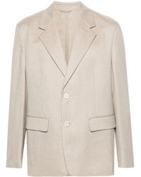 Prada - Triangle-Logo Cashmere Blazer - Lyst