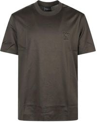Emporio Armani - Embossed-Logo T-Shirt - Lyst