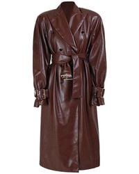 ROWEN ROSE - Manteau Croisé À Taille Ceinturée - Lyst