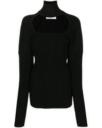 Ambush - Pull En Maille Nervurée À Découpes - Lyst