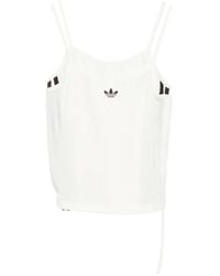 adidas - Double Strap Logo Tank Top - Lyst