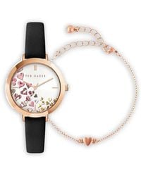 Ted Baker - Ammy Hearts 34Mm And Bracelet Set - Lyst