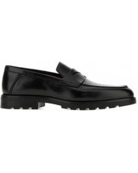 Santoni - Rock Leather Loafers - Lyst
