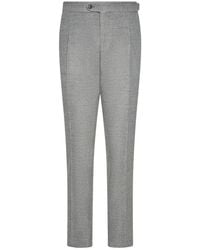 Franzese Collection - Pantalon De Tailleur À Pinces Et Taille Double - Lyst