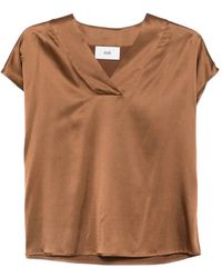 SOLOTRE - V-Neck Blouse - Lyst