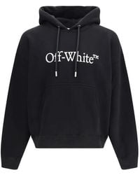 Off-White c/o Virgil Abloh - Big Bookish Skate Hooded Sweatshirt - Lyst