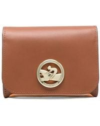 Longchamp - Box-Trot Leather Tri-Fold Purse - Lyst