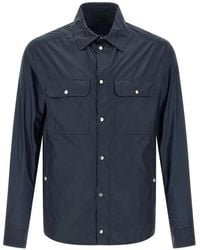 Moncler - Lightweight Stop Pointed-Collar Shirt - Lyst
