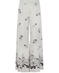 P.A.R.O.S.H. - Floral-Print Elastic-Waist Pants - Lyst