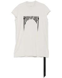 Rick Owens - Graphic-Print Sleeveless T-Shirt - Lyst