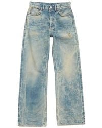 Acne Studios - Patch Denim Wide-Leg Jeans - Lyst