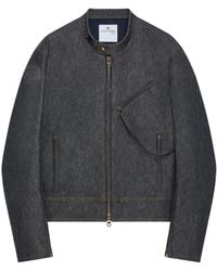 Courreges - Denim Bomber Jacket - Lyst