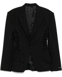 Mugler - レースアップ ジャケット - Lyst