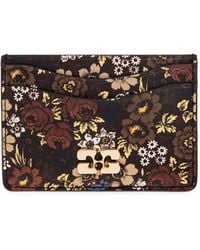 Ganni - Floral-Motif Card Holder - Lyst