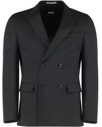 BOSS - Houston Blazer Met Dubbele Rij Knopen En Klepzak - Lyst