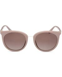 GUESS EYEWEAR - Logo-Plaque Round-Frame Sunglasses - Lyst