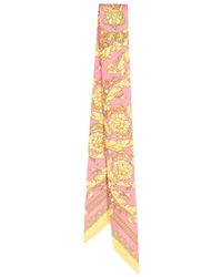 Versace - Barocco Silk Scarf Tie - Lyst