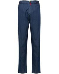 Kiton - Elasticated-Waist Slim-Cut Trousers - Lyst