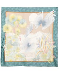 Ferragamo - Dure Print Silk Scarf - Lyst