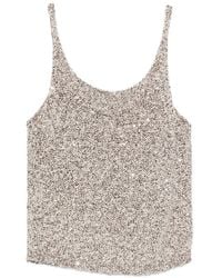 Alysi - Sequin-Embellished Top - Lyst