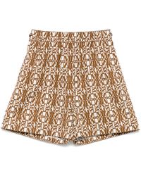 Max Mara - Taiga プリントポプリンショートパンツ - Lyst