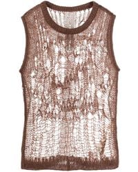 Rick Owens - Spider オープンニット トップ - Lyst