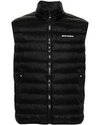 Palm Angels - Adjustable Full Zip Down Vest - Lyst