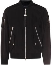 Moose Knuckles - Logo-Plaque Bomber Jacket - Lyst