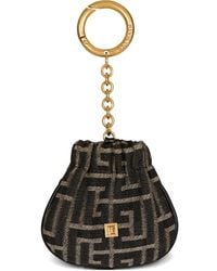 Balmain - Pulse Monogram Jacquard Key Ring - Lyst