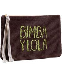 Bimba Y Lola - Large Plaited Cotton Handbag - Lyst