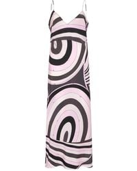 PUCCI - Wave-print Slip Dress - Lyst
