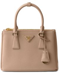 Prada - Small Galleria Saffiano-Leather Tote Bag - Lyst