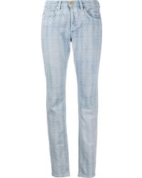 Roberto Cavalli - Skinny-Jeans mit Monogramm - Lyst