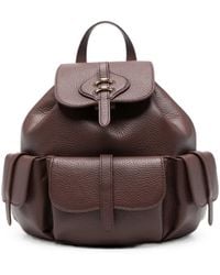 Coccinelle - Medium Pebbled Leather Backpack - Lyst