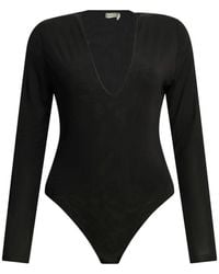 Zimmermann - Body À Col V Et Manches Longues - Lyst