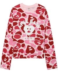 AAPE BY A BATHING AP - Camouflage-Print Logo-Print T-Shirt - Lyst