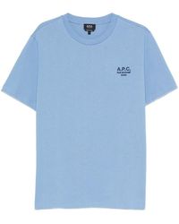 A.P.C. - Rue Madame Logo-Print T-Shirt - Lyst