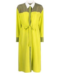 Dorothee Schumacher - Robe-chemise mi-longue à design colour block - Lyst
