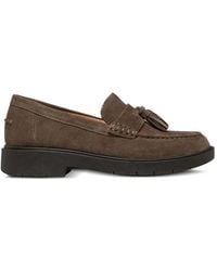 Geox - Spherica Tassel-Detail Suede Loafers - Lyst