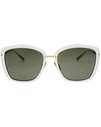 Linda Farrow - Anais Oversized Square-Frame Sunglasses - Lyst