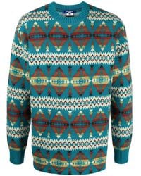 Junya Watanabe - Intarsia-Knit Wool Jumper - Lyst