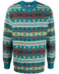 Junya Watanabe - Intarsia-Knit Wool Jumper - Lyst